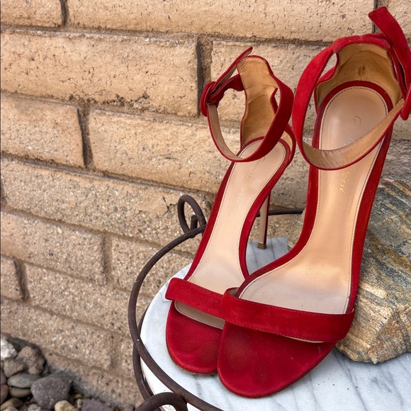 Milano Red Suede Heels - Picture 5 of 5